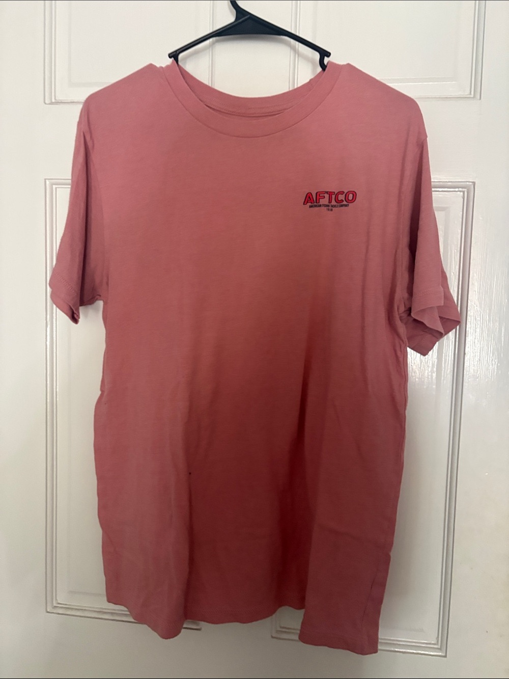 AFTCO Men's Short Sleeve Crewneck Tee - Dusty Rose Pink